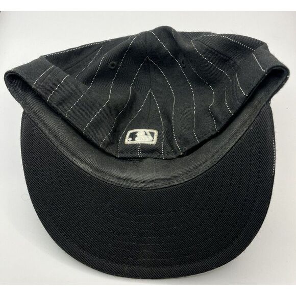 St Louis Cardinals Hat Cap Fitted 7 1/4 New Era 59fifty Pinstripe Black MLB Mens - Picture 6 of 6